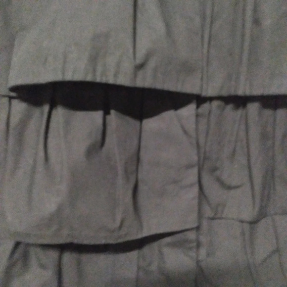 Chaus Sport Tiered Ruffle Jacket Black Zip Front Size Small - Picture 3 of 7